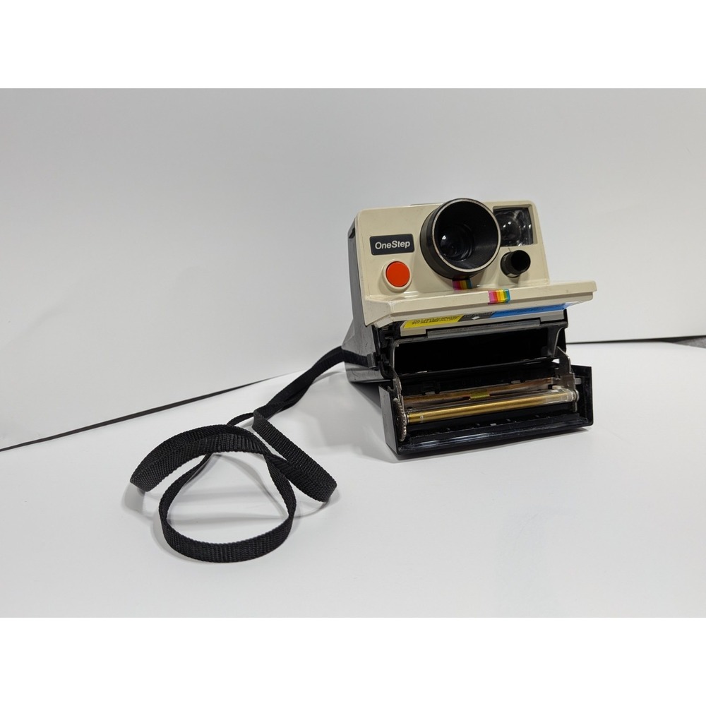 Polaroid SX70 One Step Instant Film Land Camera Rainbow Stripe Vintage 70's-80's - Picture 3 of 5